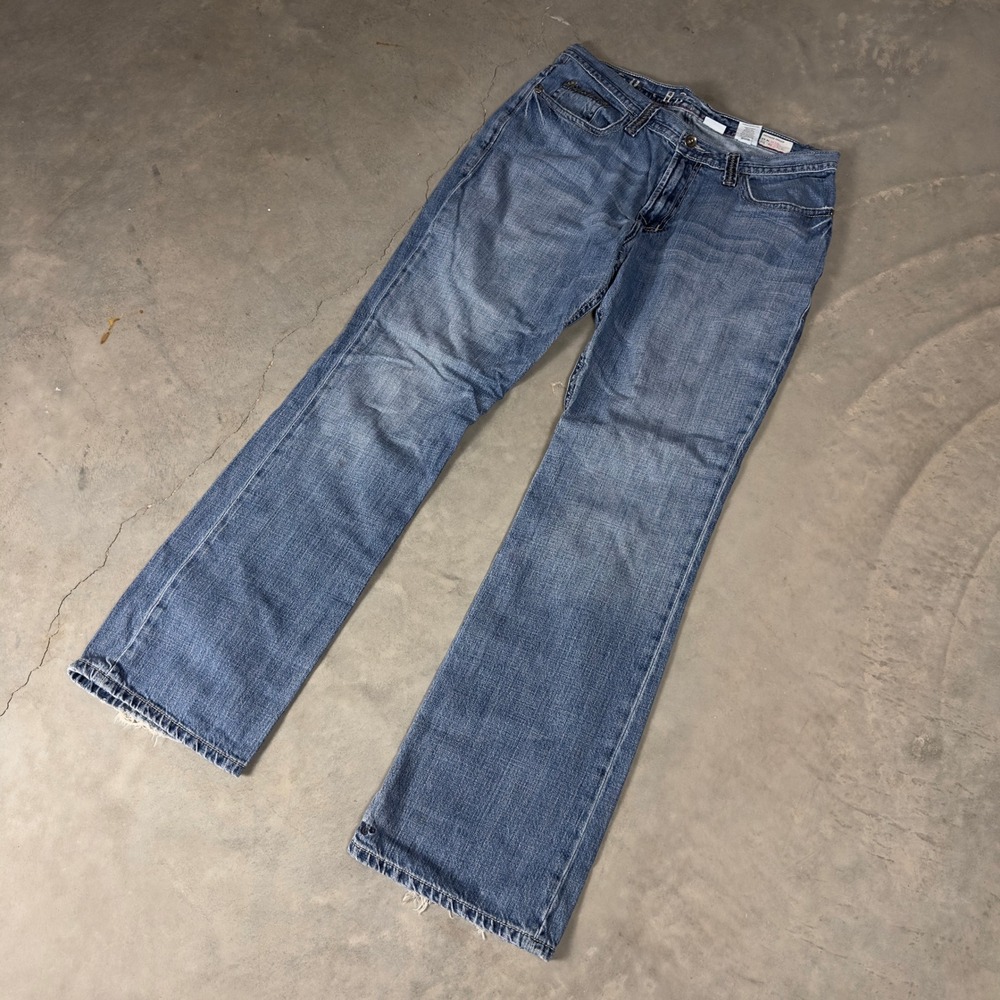 Vintage Southern Thread Bootcut Jeans Mens 36x34 Blue Baggy Western Cowboy Y2K